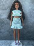 Mattel - Barbie - Fashionistas #240 - Minty Green Ruffled Gingham Dress - Curvy - кукла